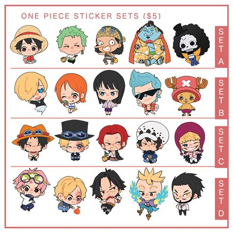 one piece stickers